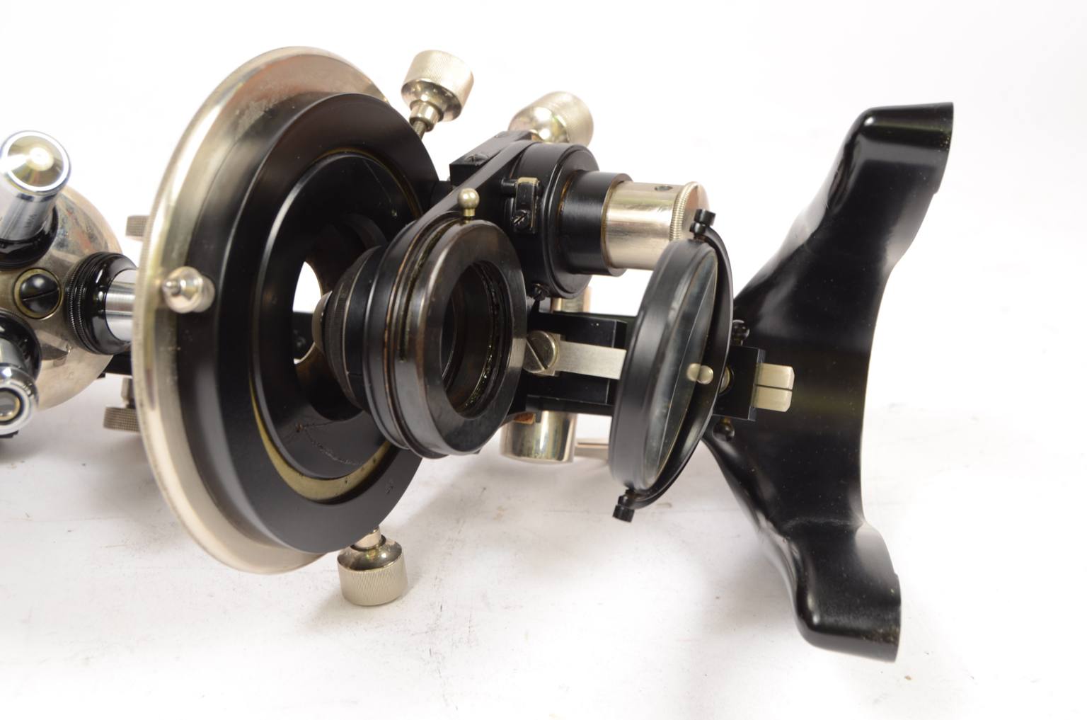 Old medical instruments/650-Antique microscope