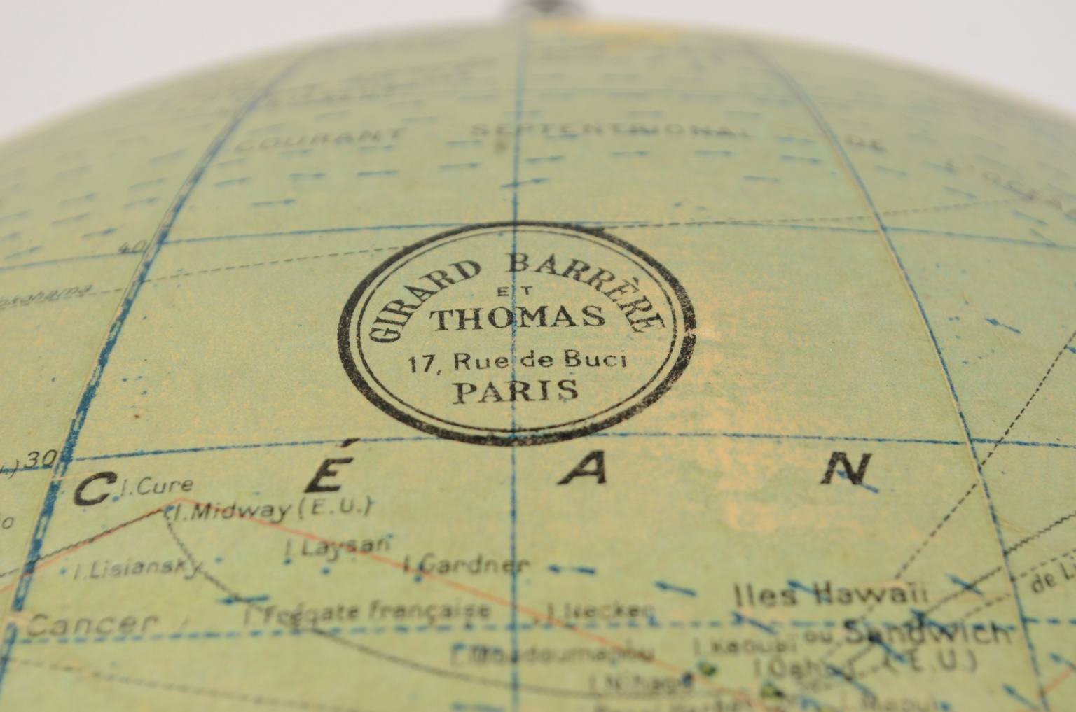 Antique globes-world maps/6657-Vintage globe