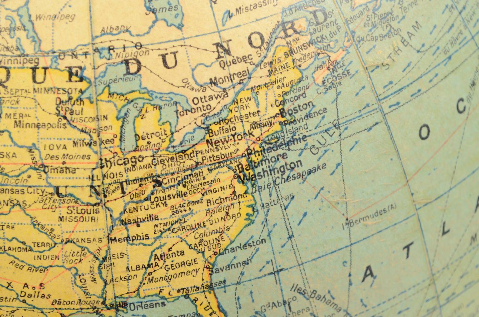 Antique globes-world maps/6657-Vintage globe