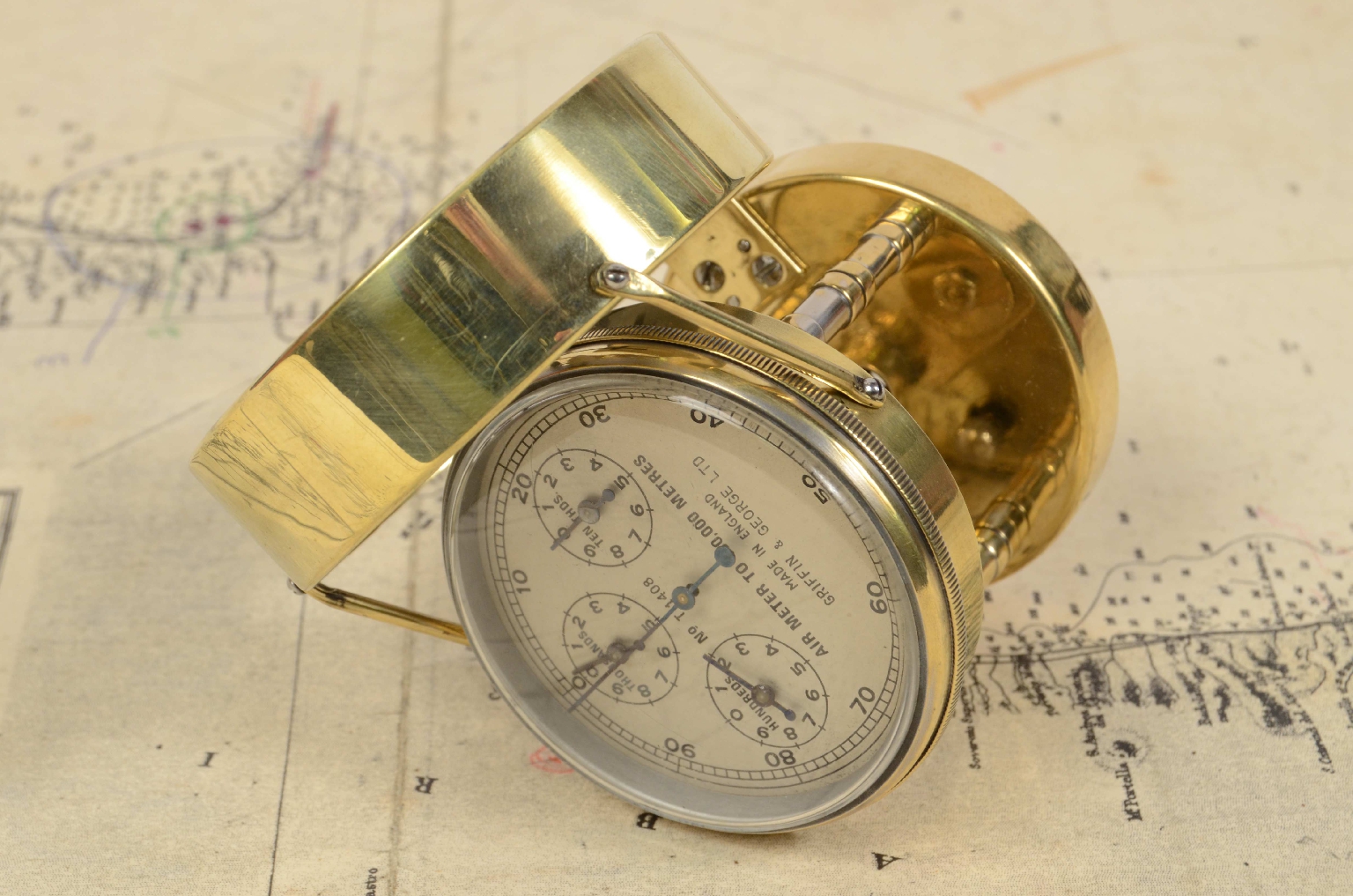 Antique measuring instruments/6897b-Antique Anemometer