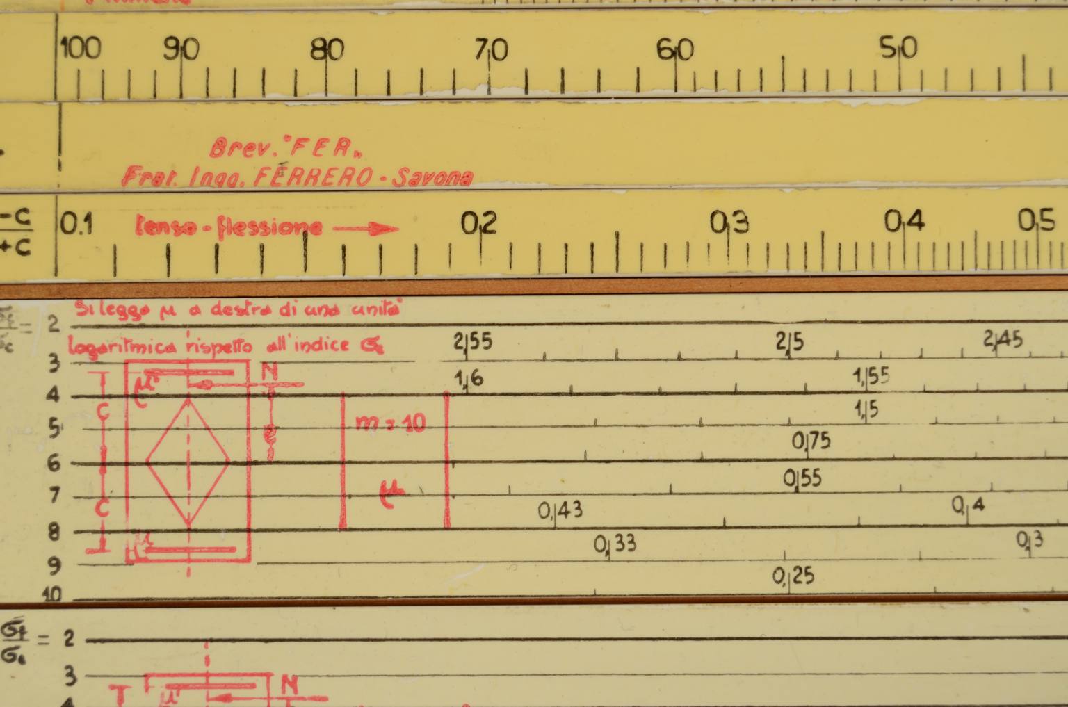 Antique measuring instruments/6970-Vintage slide rule