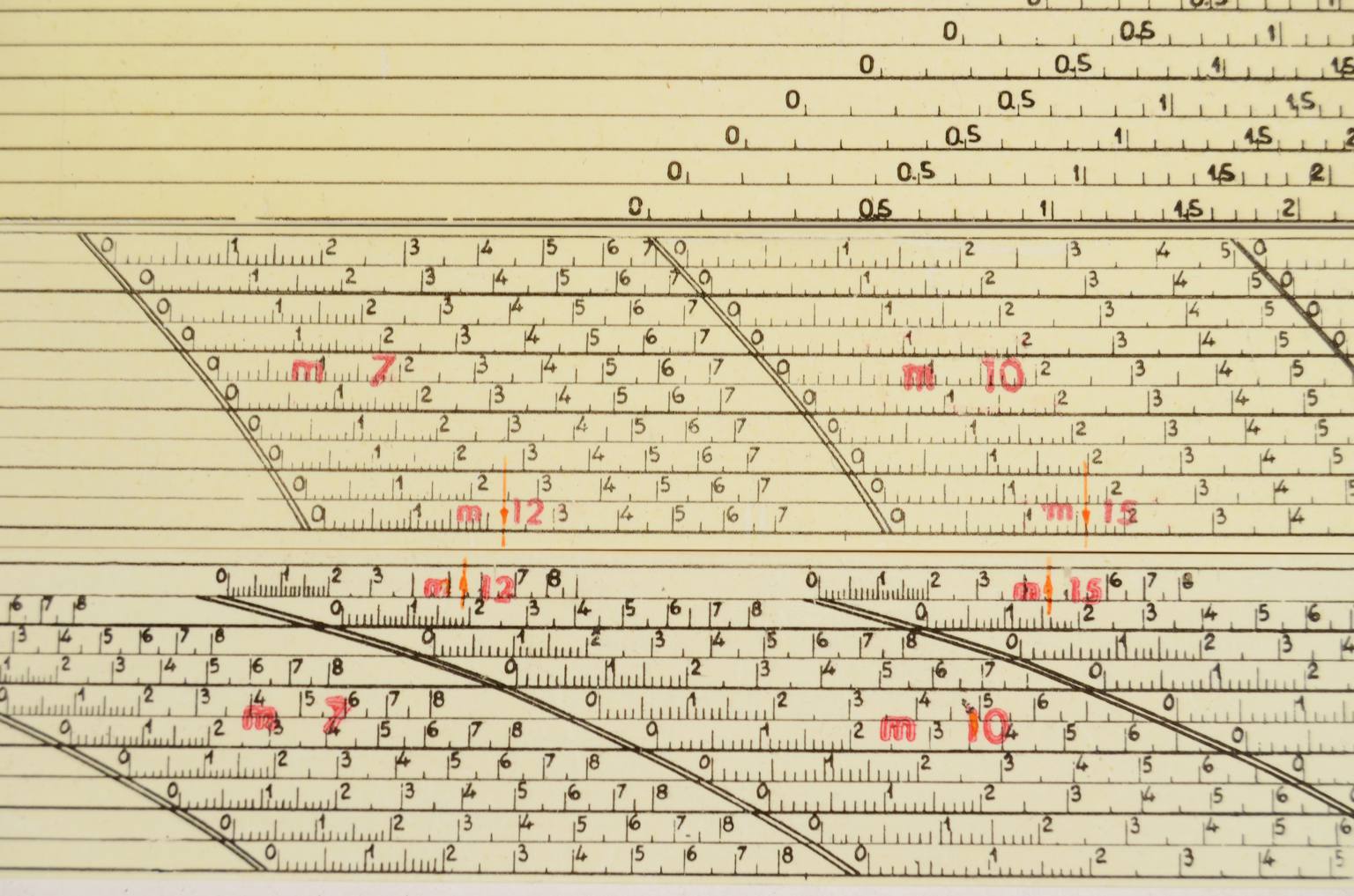 Antique measuring instruments/6970-Vintage slide rule