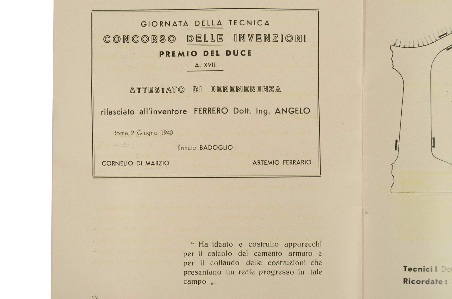 Strumenti di misura antichi/6971-Estensimetro Ferrero