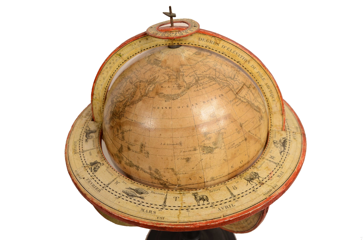 Antique globes-world maps/703-Antiques Pair Globes