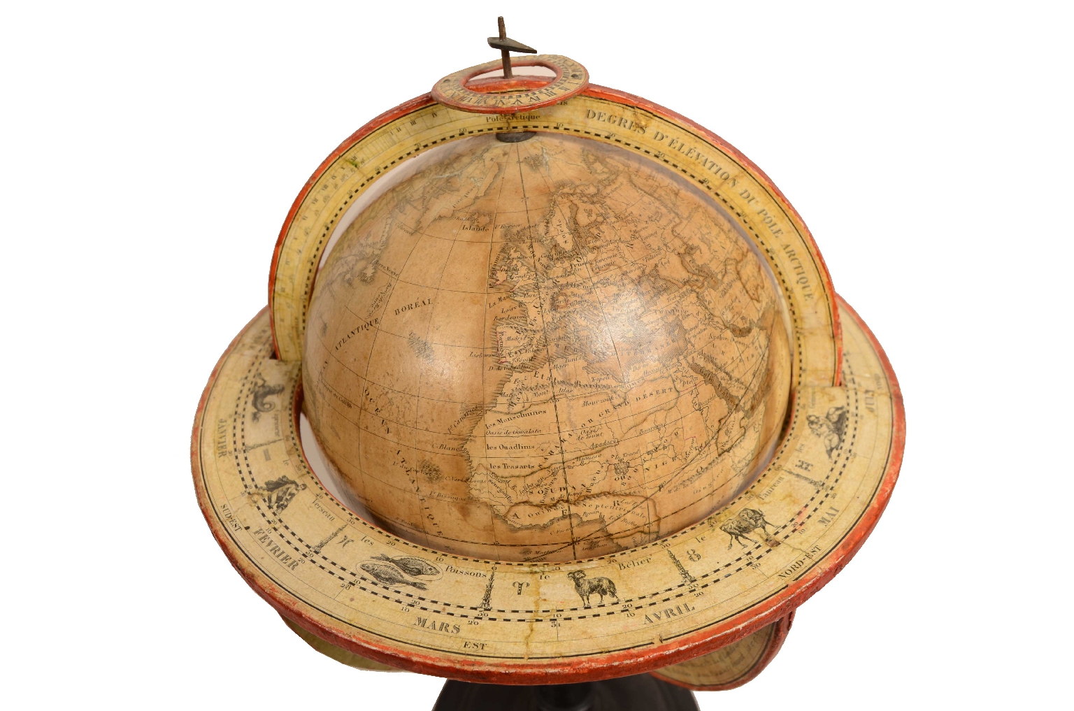 Antique globes-world maps/703-Antiques Pair Globes