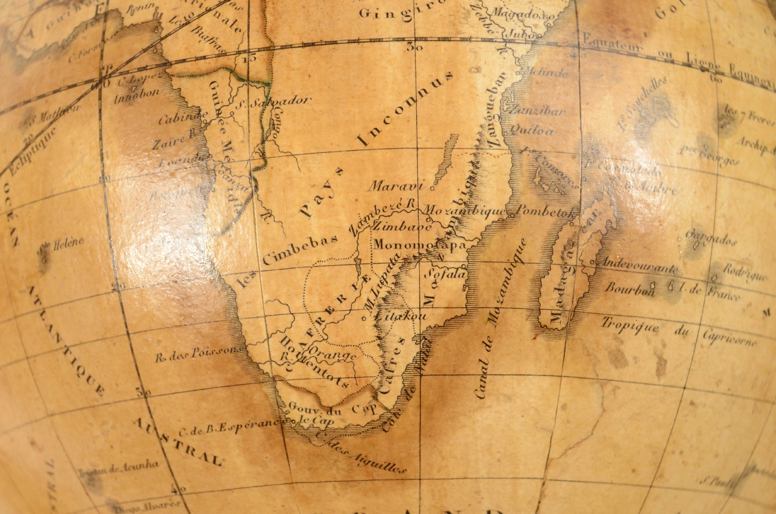 Antique globes-world maps/703-Antiques Pair Globes