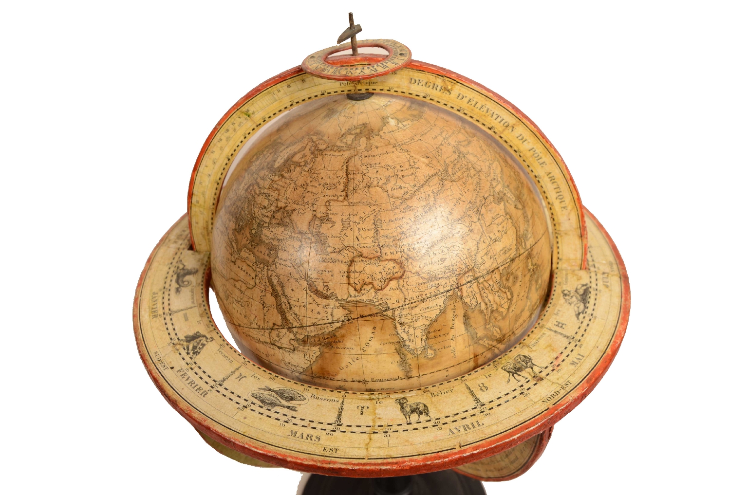 Antique globes-world maps/703-Antiques Pair Globes