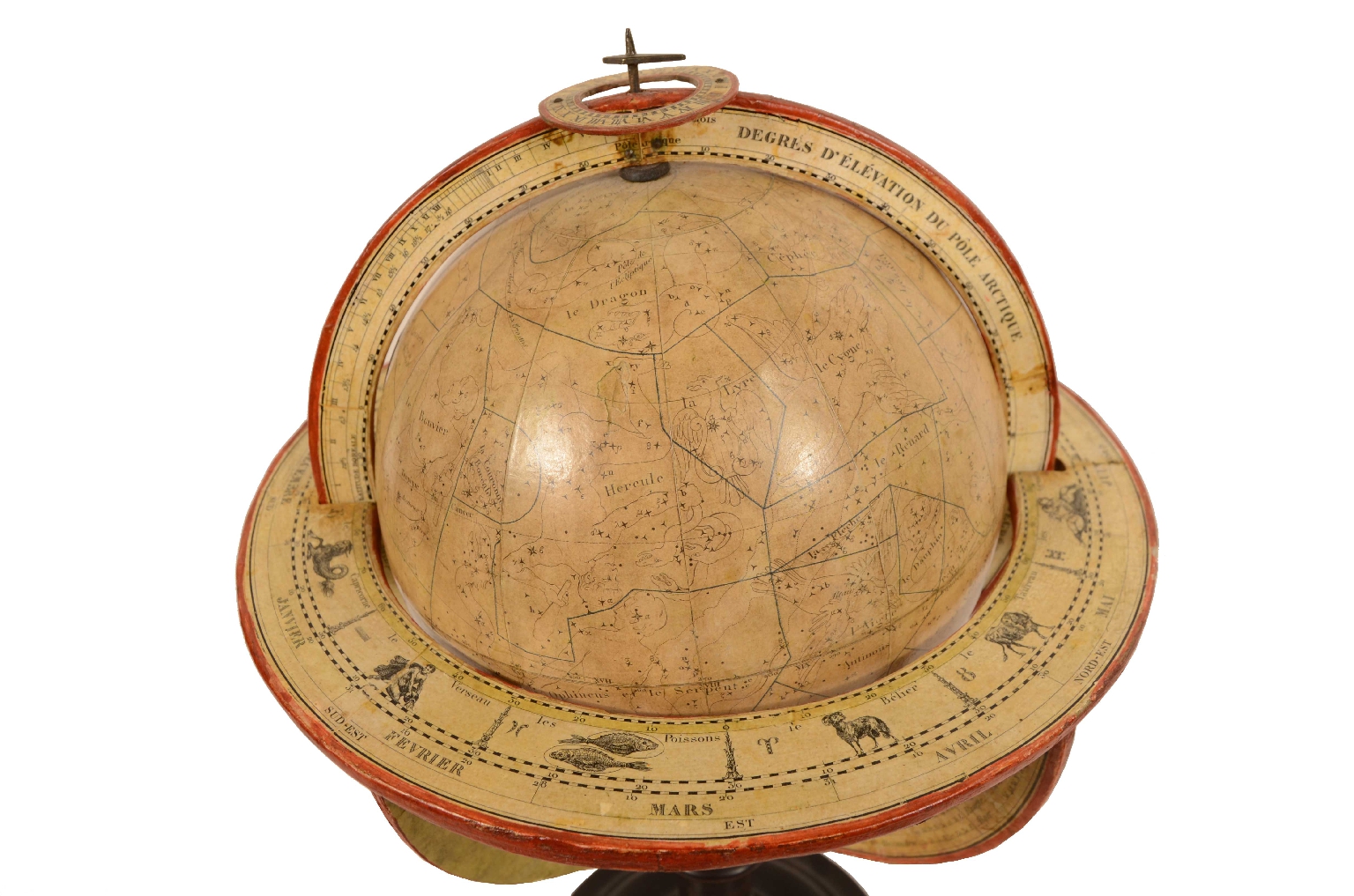 Antique globes-world maps/703-Antiques Pair Globes