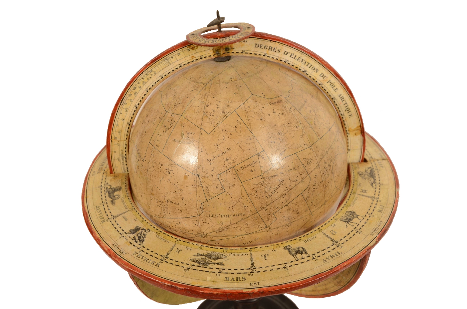 Antique globes-world maps/703-Antiques Pair Globes