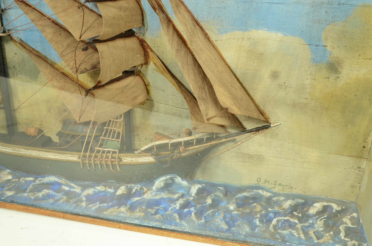 Old ship models/706-Nautical Diorama