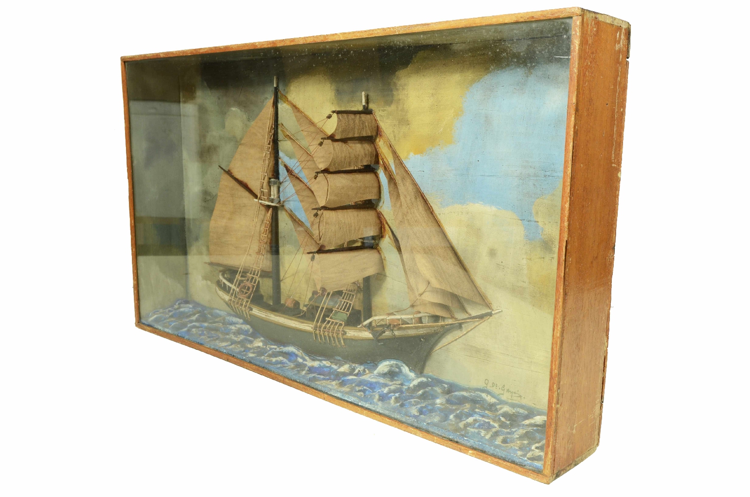 Old ship models/706-Nautical Diorama