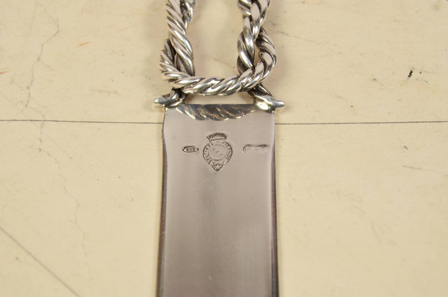 Antiquariato nautico/7060-Tagliacarte argento