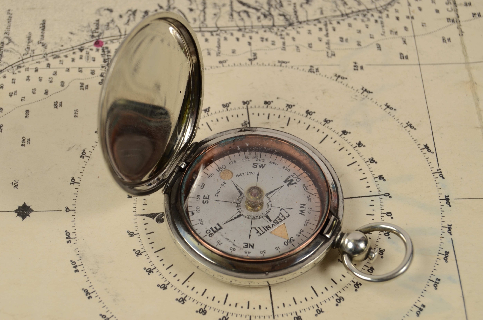 Antique compasses/7206-Pocket Compass