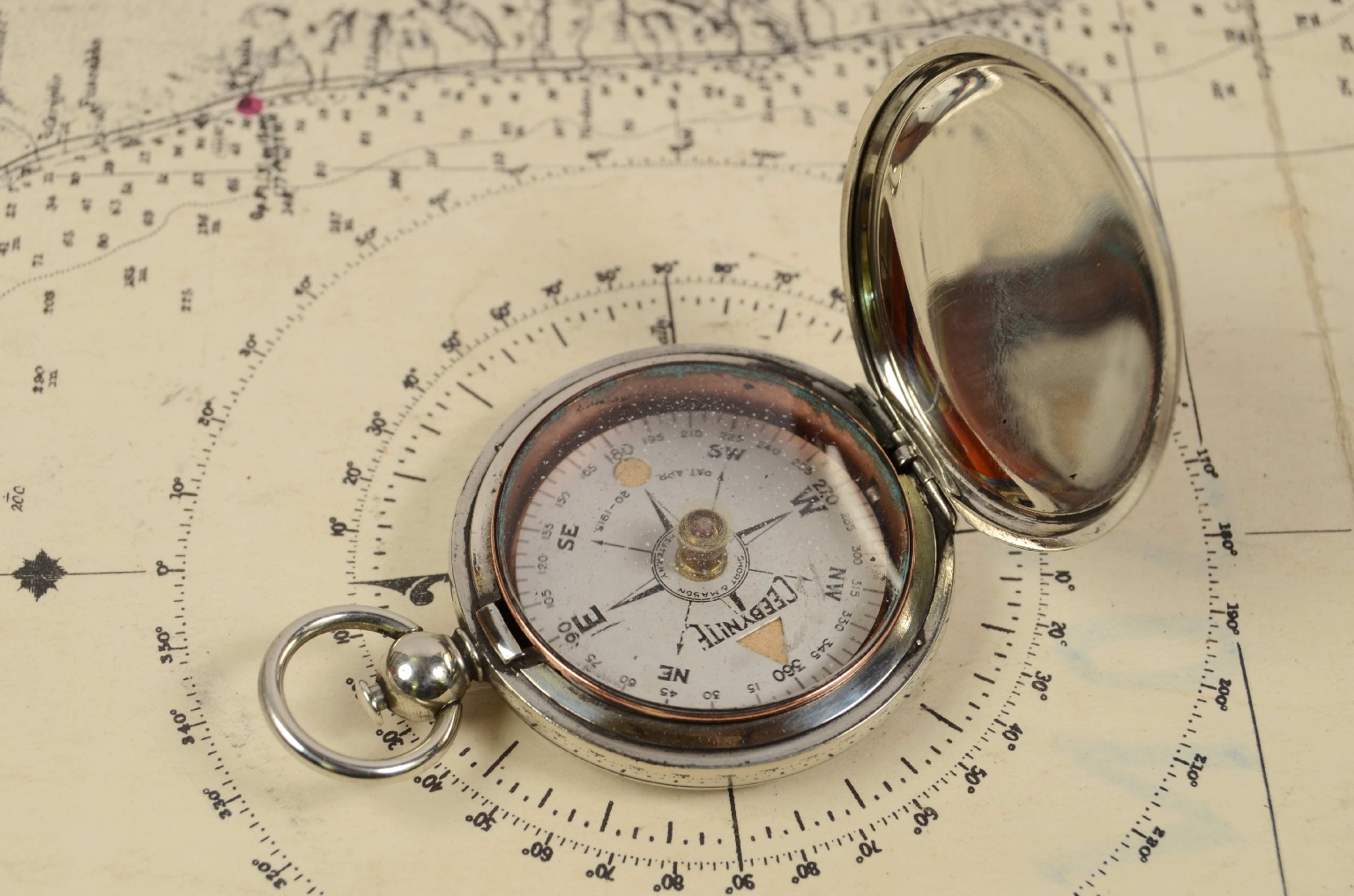 Antique compasses/7206-Pocket Compass