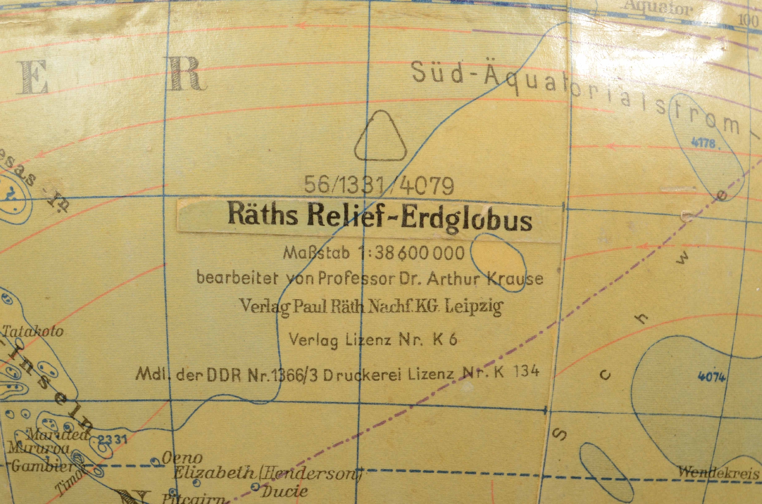 Antique globes-world maps/7213-Terrestrial Globe