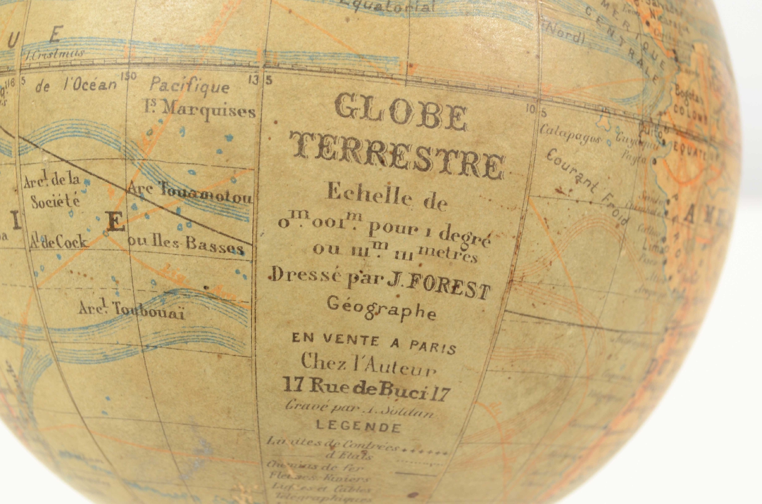 Globi-mappamondi antichi/7219b-Globo Terrestre