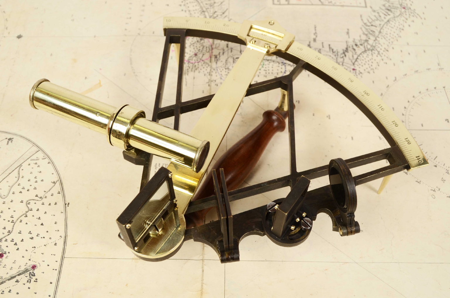 Nautical antiques/7234-Antique Sextant