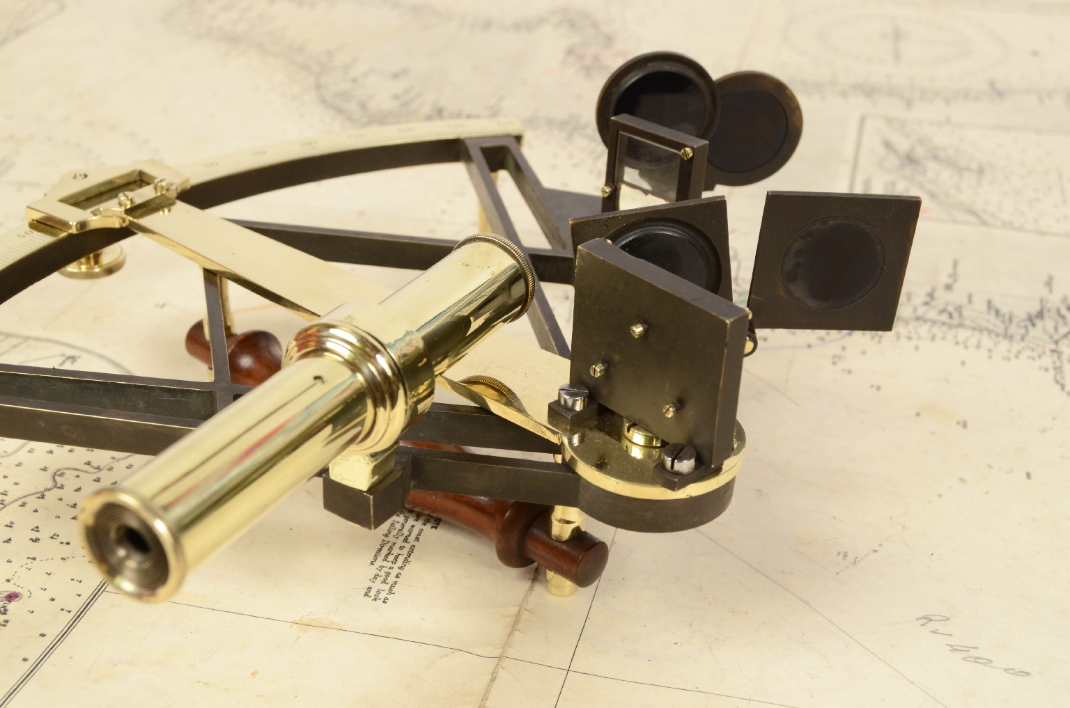 Nautical antiques/7234-Antique Sextant