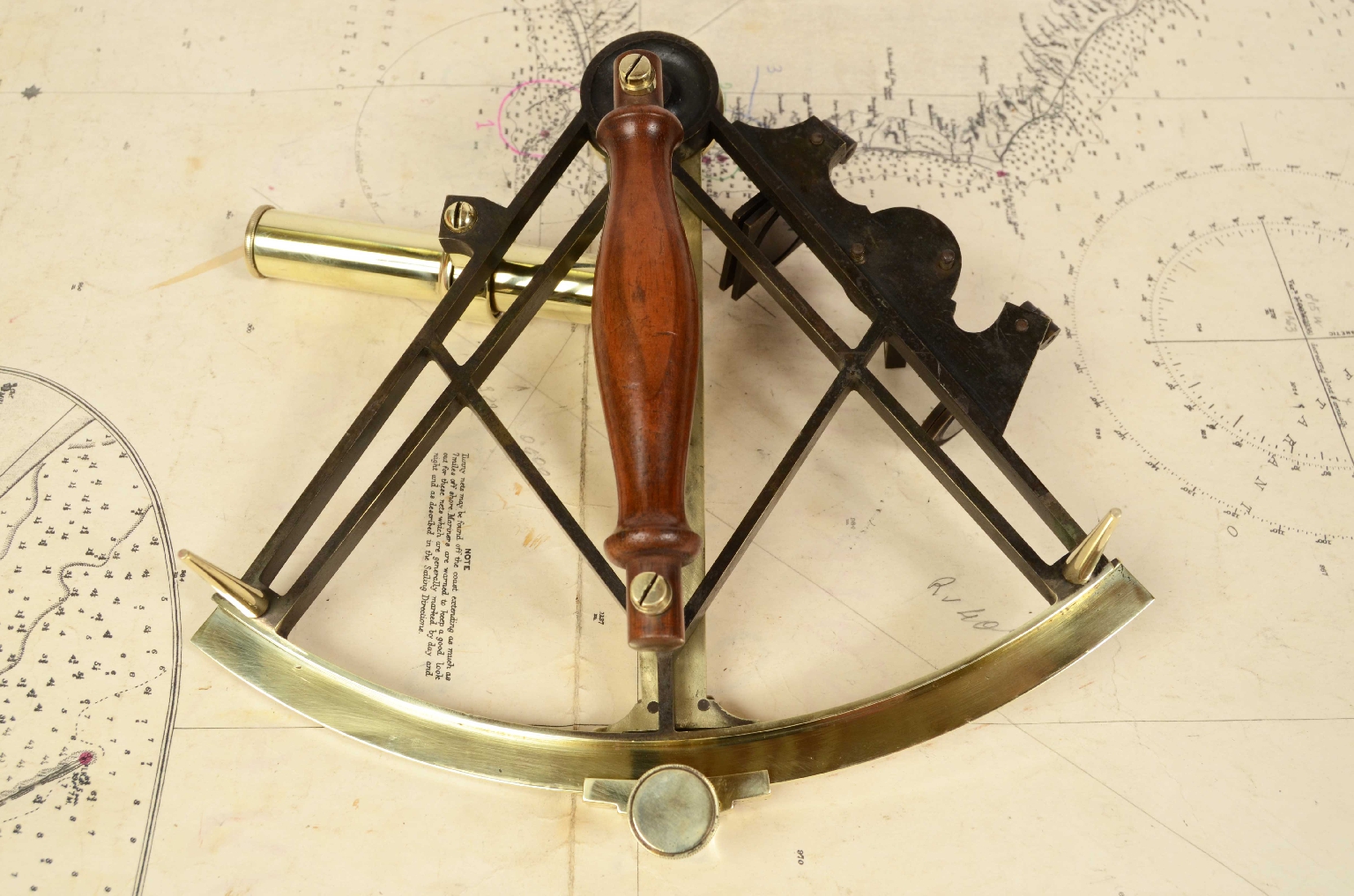 Nautical antiques/7234-Antique Sextant