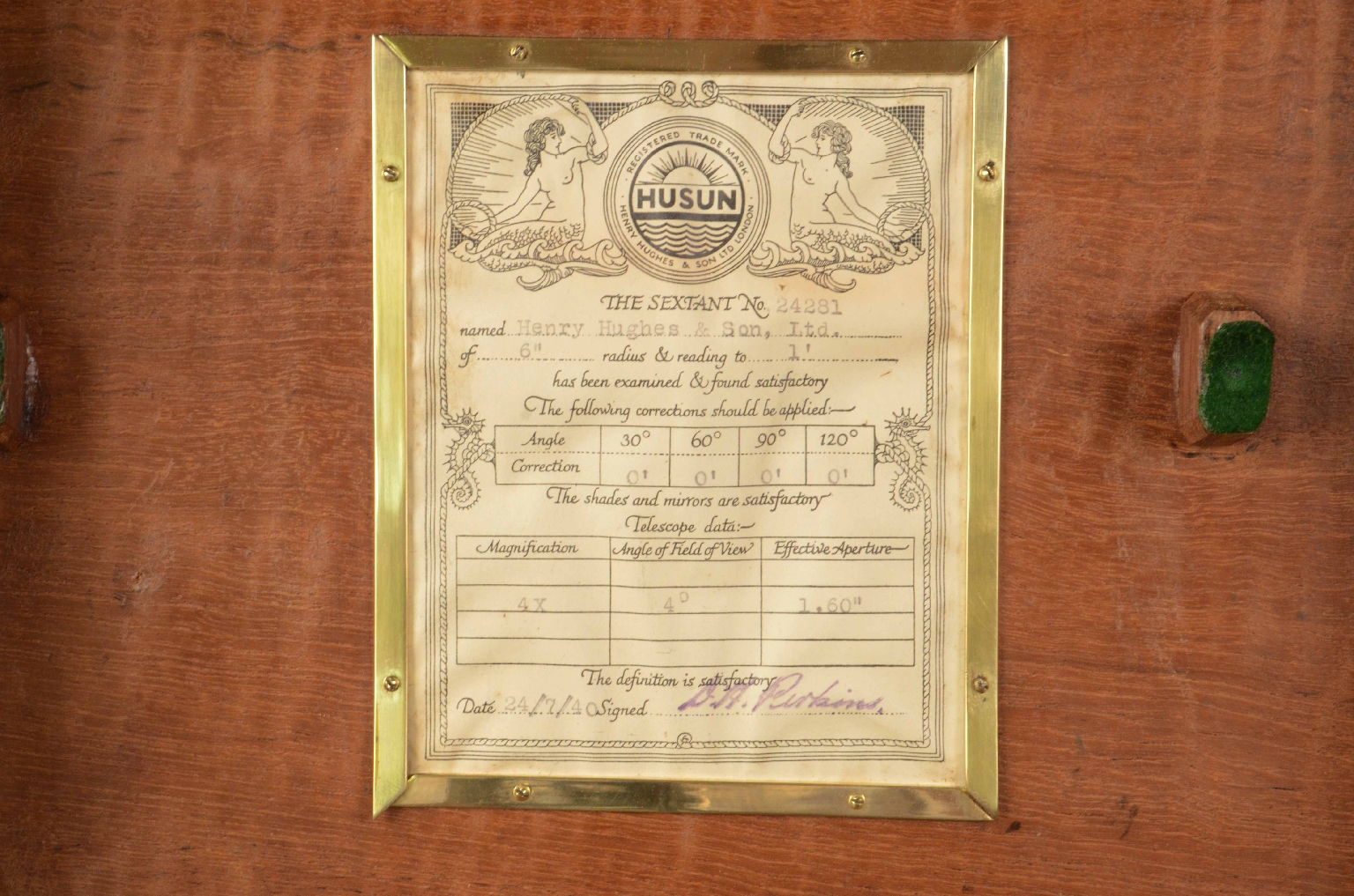 Antiquariato nautico/7370-Sestante Antico