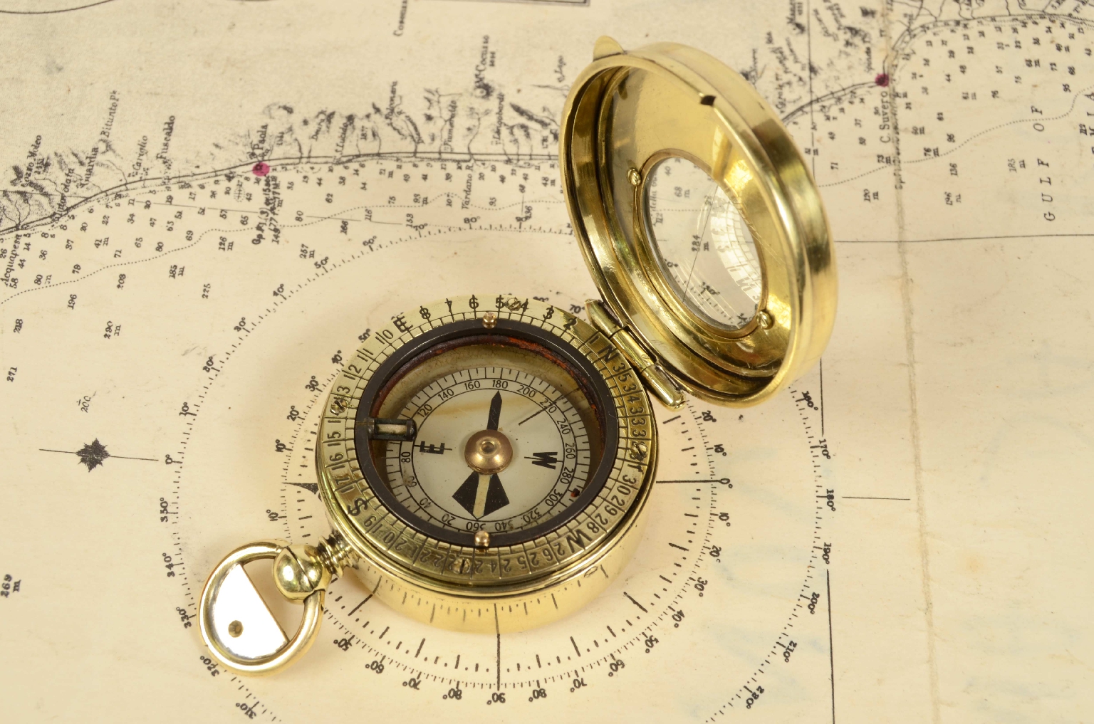 Antique compasses/7374-Pocket Compass