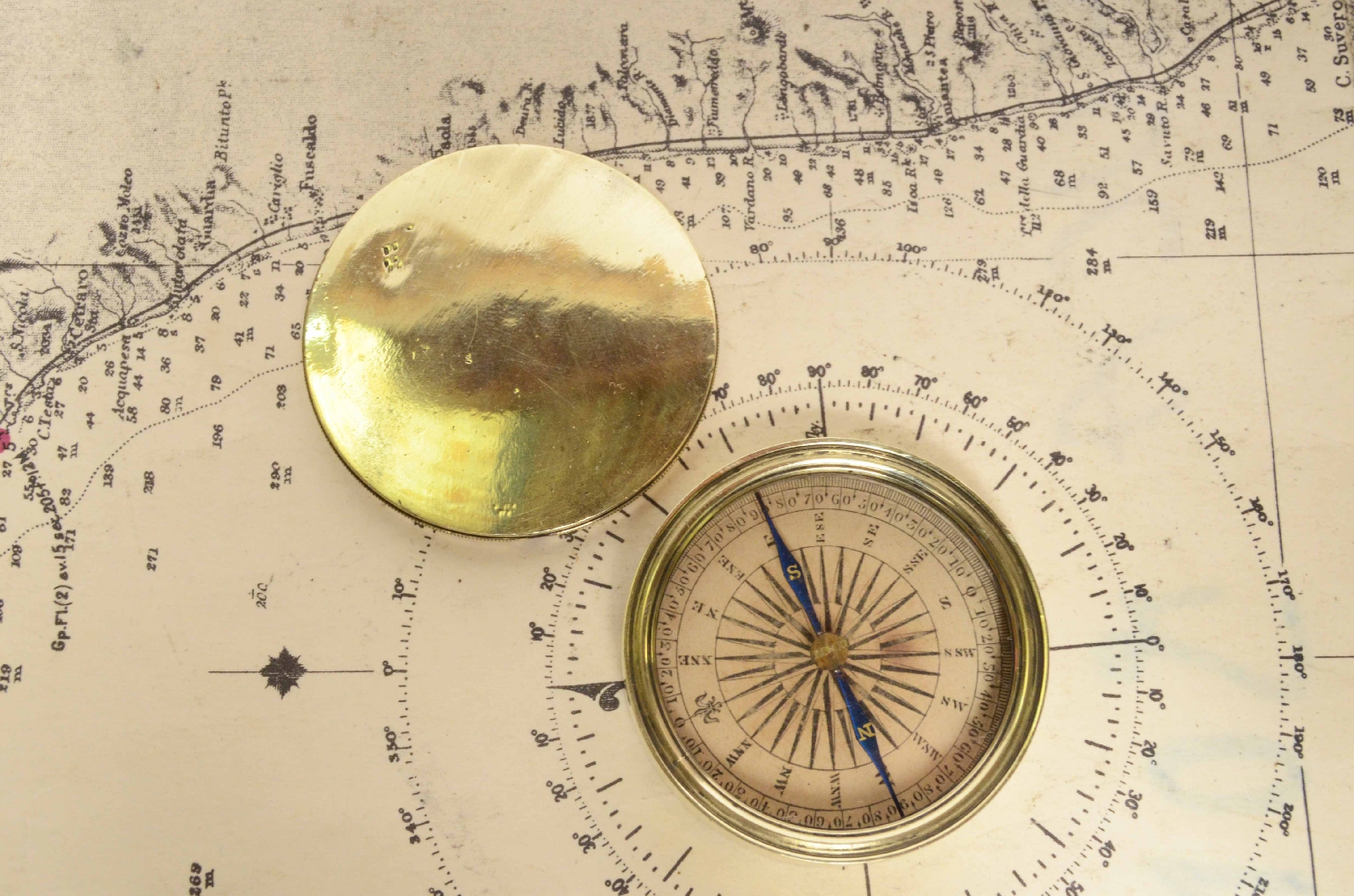 Antique compasses/7424-Victorian Travel Compass