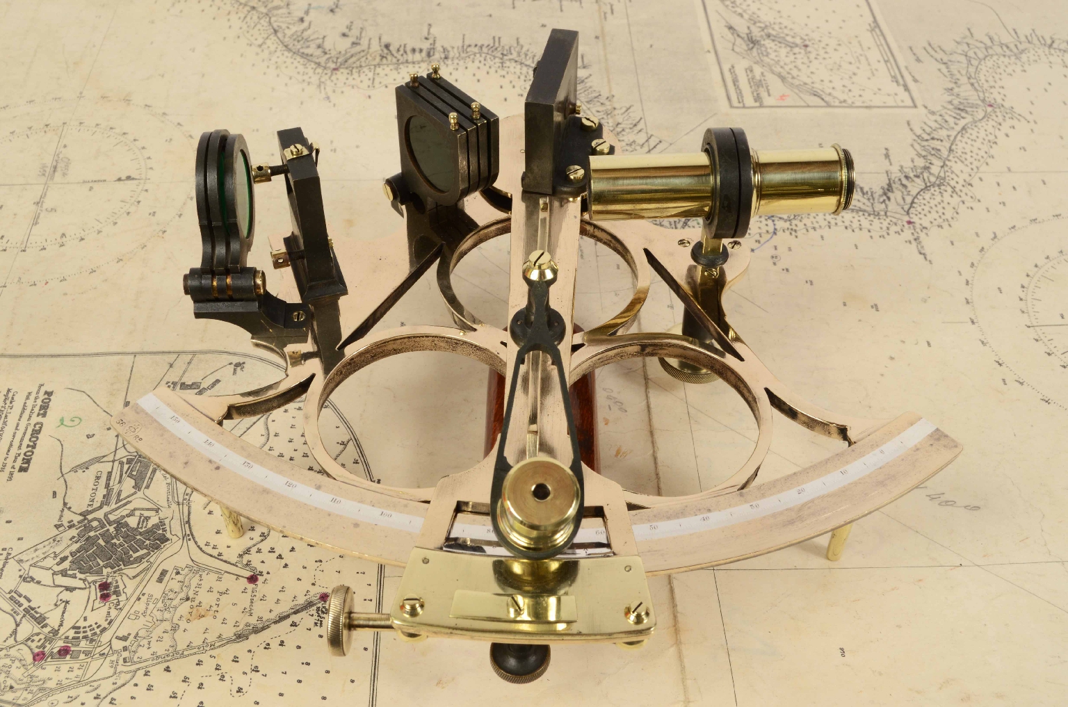 Nautical antiques/7433-Antique Sextant