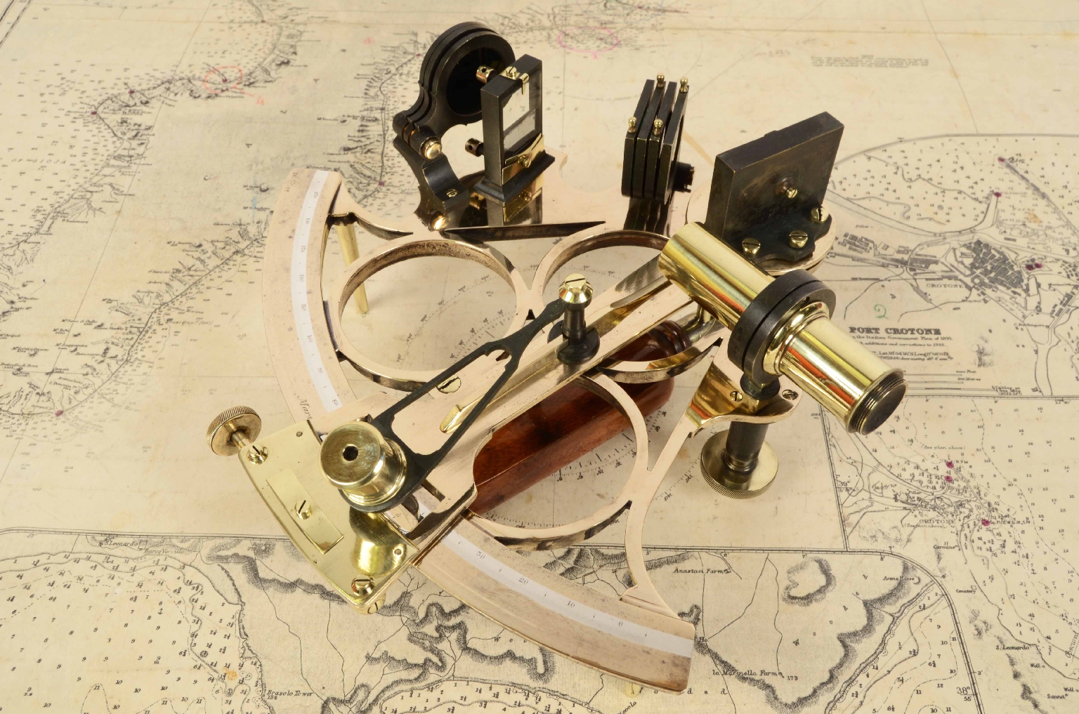Nautical antiques/7433-Antique Sextant