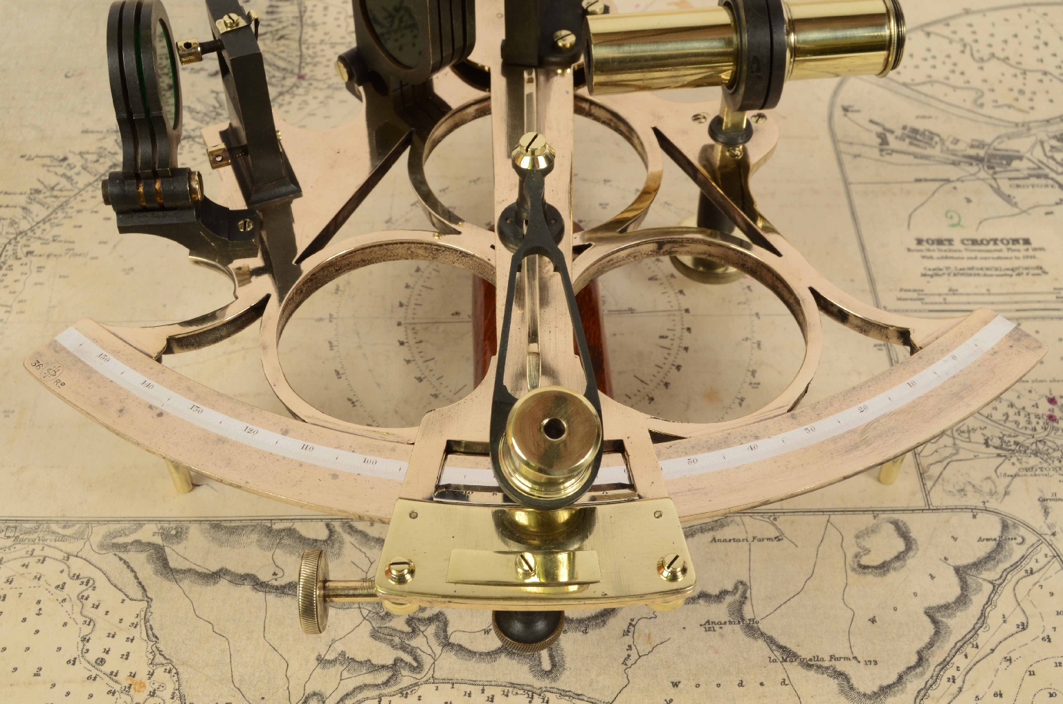 Nautical antiques/7433-Antique Sextant