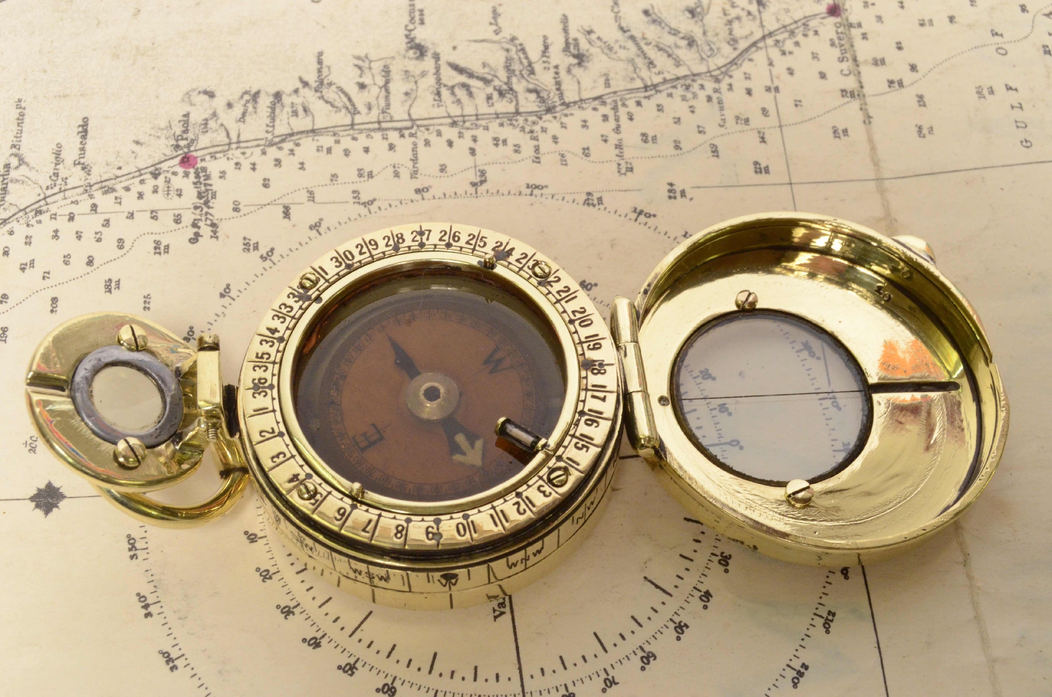Antique compasses/7456-Pocket Nautical Compass