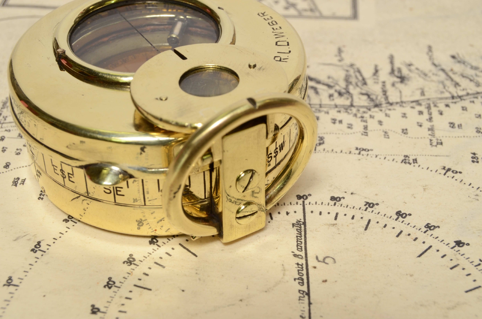 Antique compasses/7456-Pocket Nautical Compass