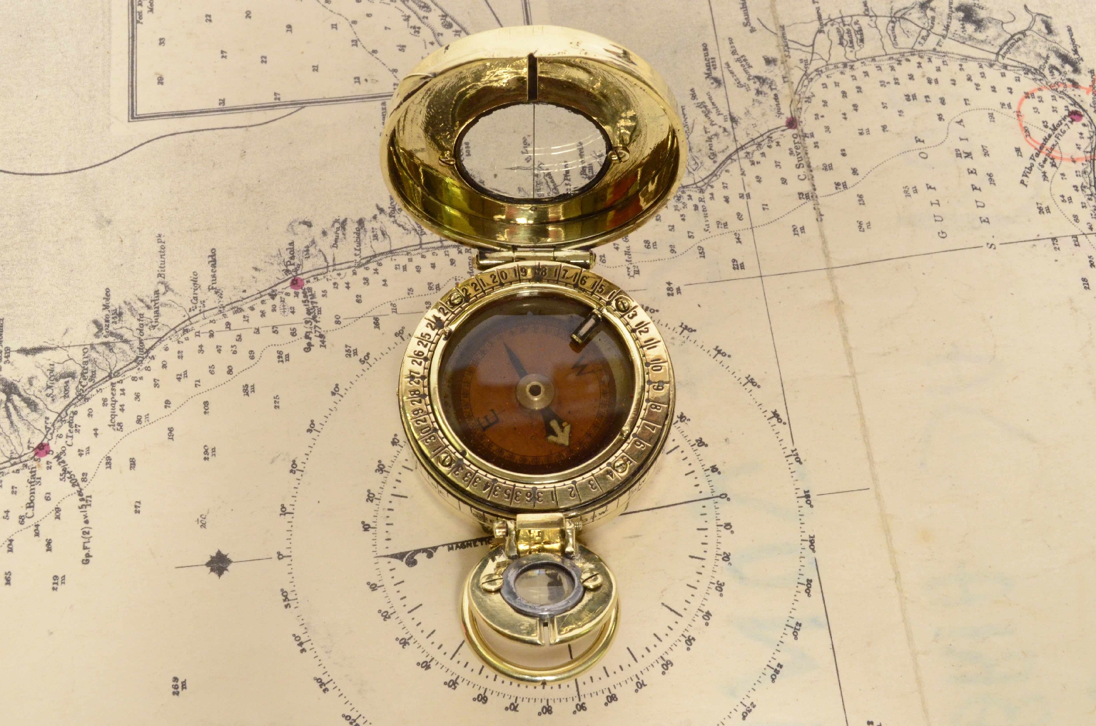 Antique compasses/7456-Pocket Nautical Compass