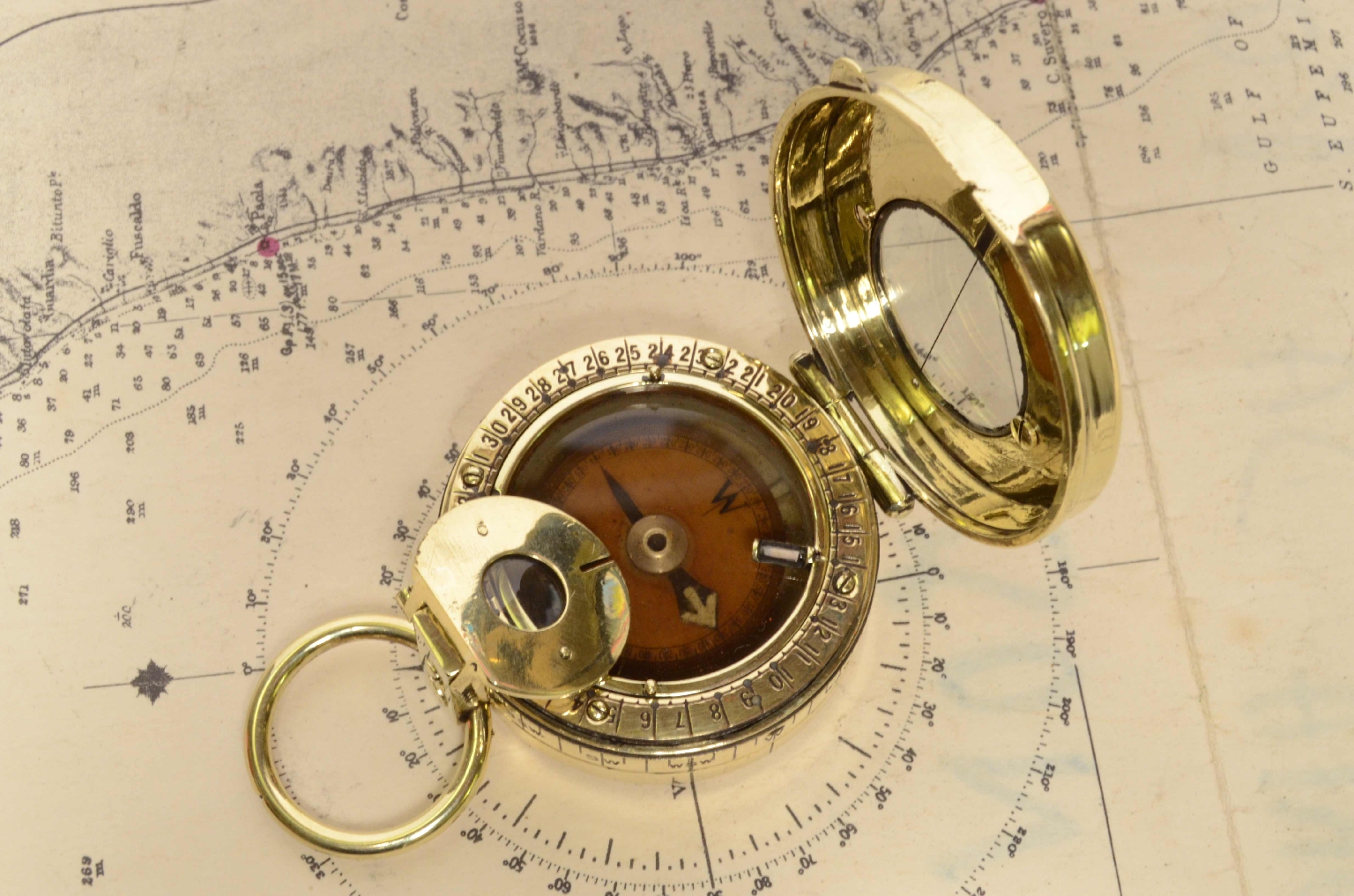 Antique compasses/7456-Pocket Nautical Compass