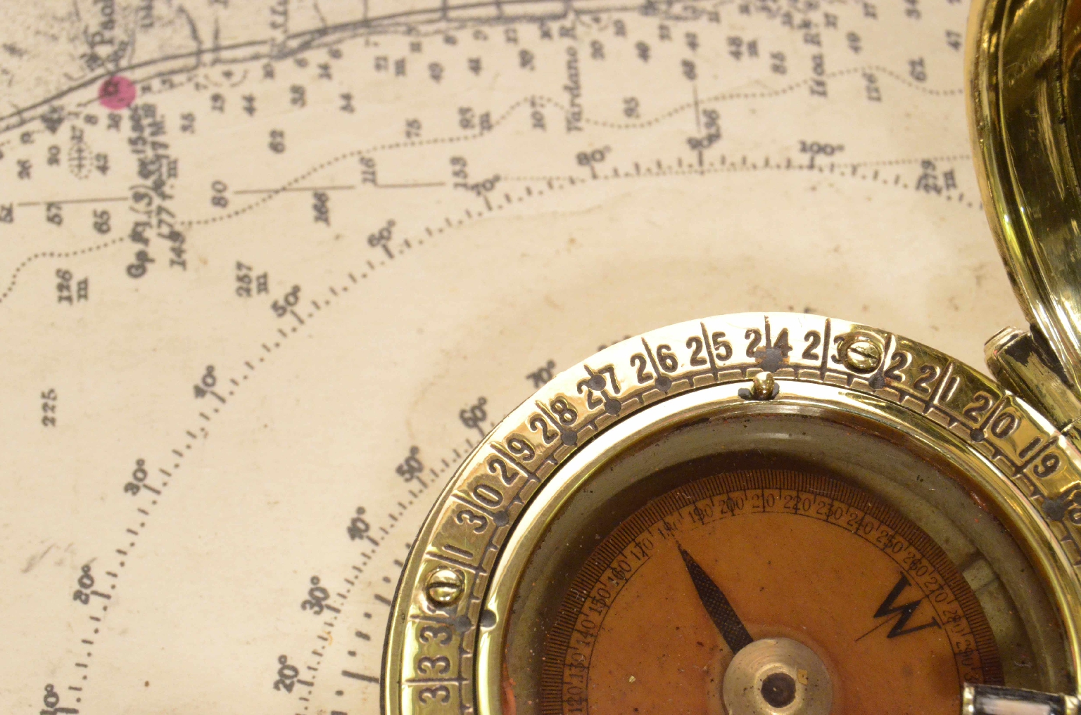 Antique compasses/7456-Pocket Nautical Compass