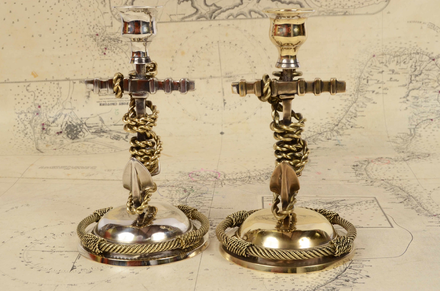 Nautical antiques/7481-Candlesticks
