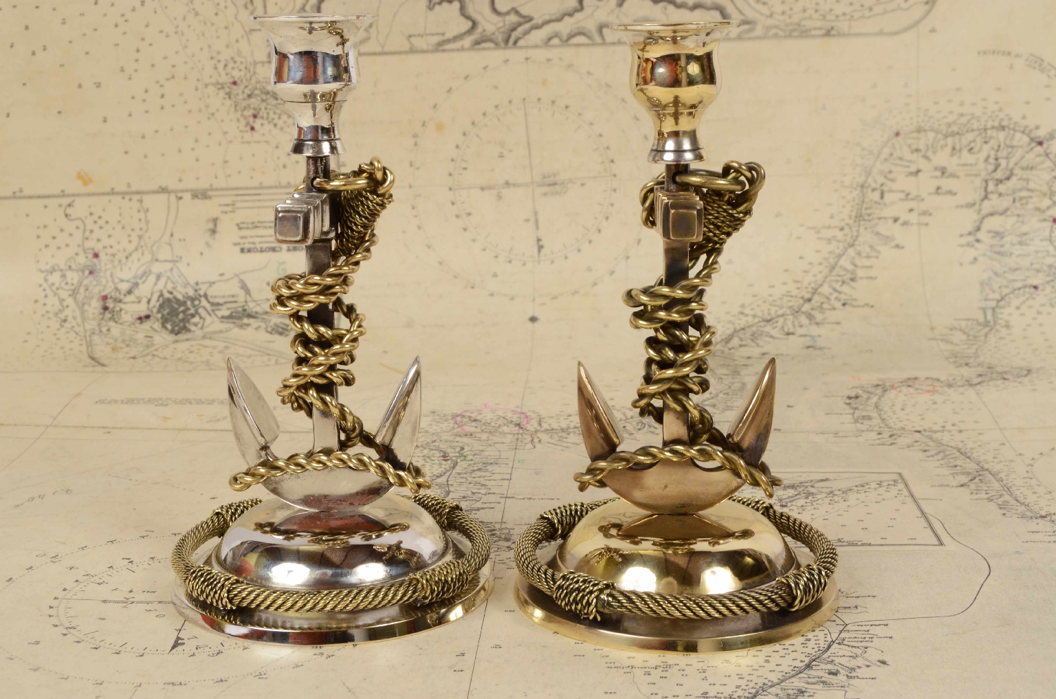 Antiquariato nautico/7481-Coppia Candelieri