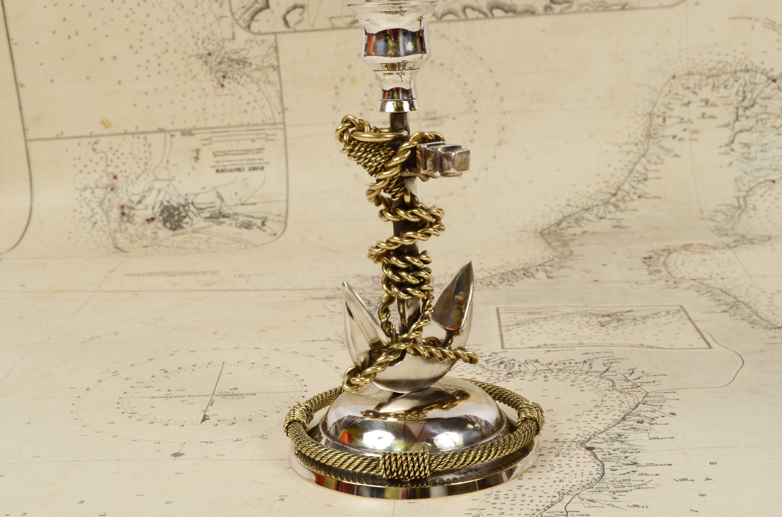 Antiquariato nautico/7481-Coppia Candelieri