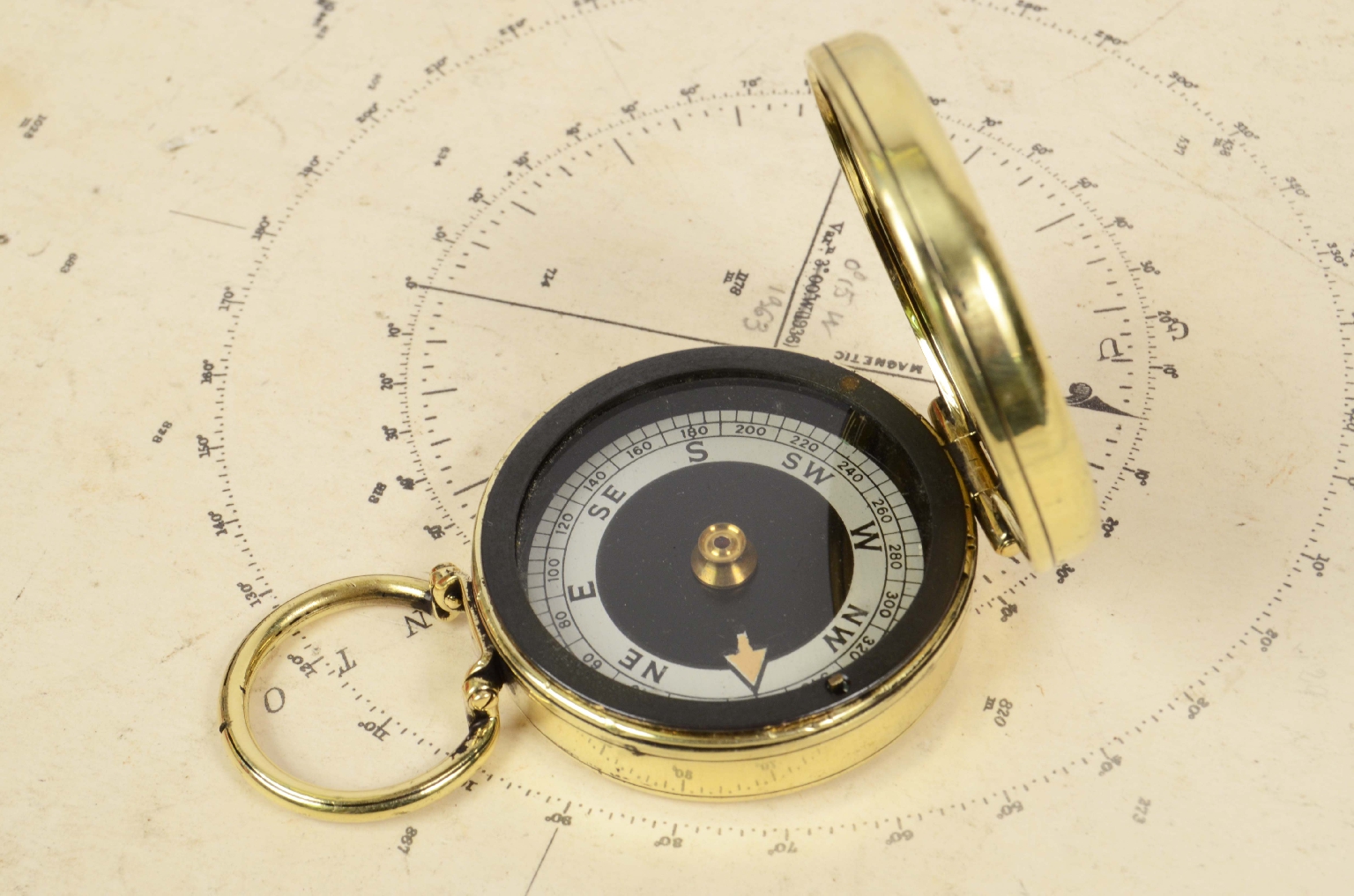 Antique compasses/7497-Survey Compass
