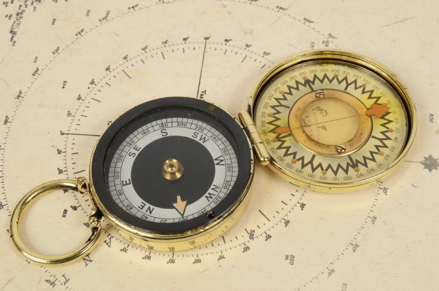 Antique compasses/7497-Survey Compass