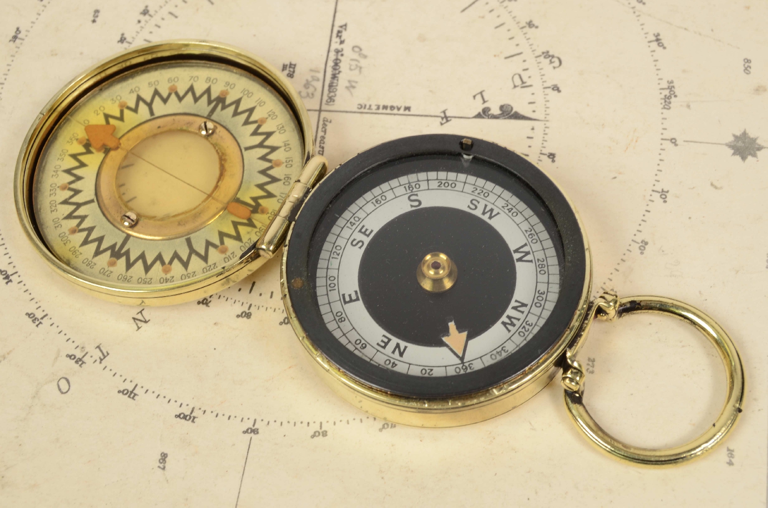Antique compasses/7497-Survey Compass