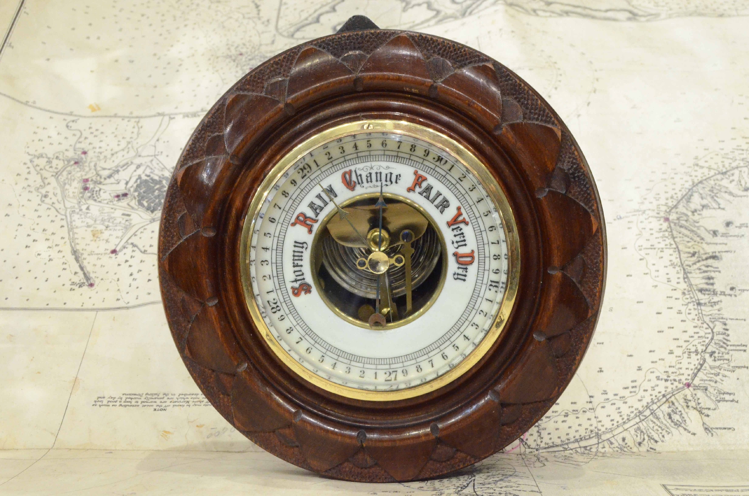 Antique barometers/7509-Aneroid Barometer