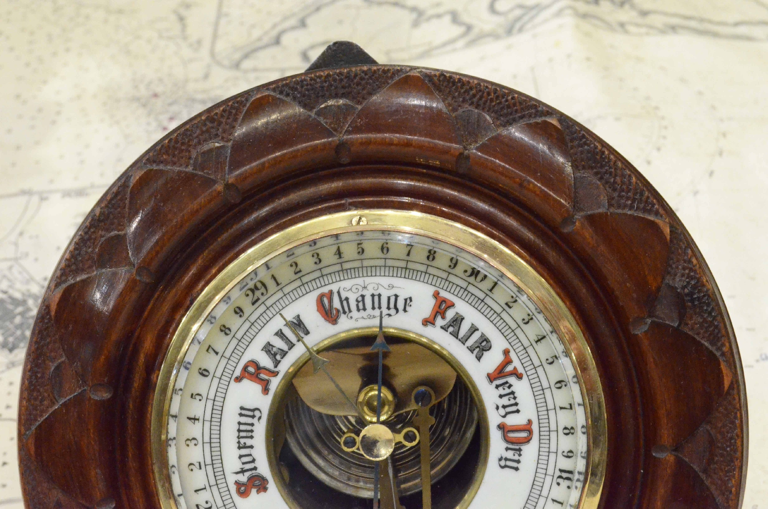 Antique barometers/7509-Aneroid Barometer