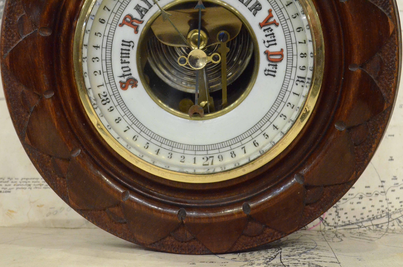 Antique barometers/7509-Aneroid Barometer