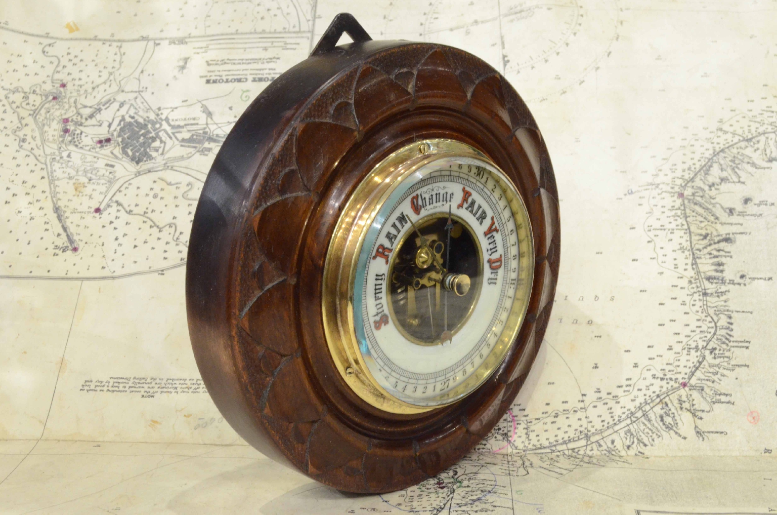 Antique barometers/7509-Aneroid Barometer