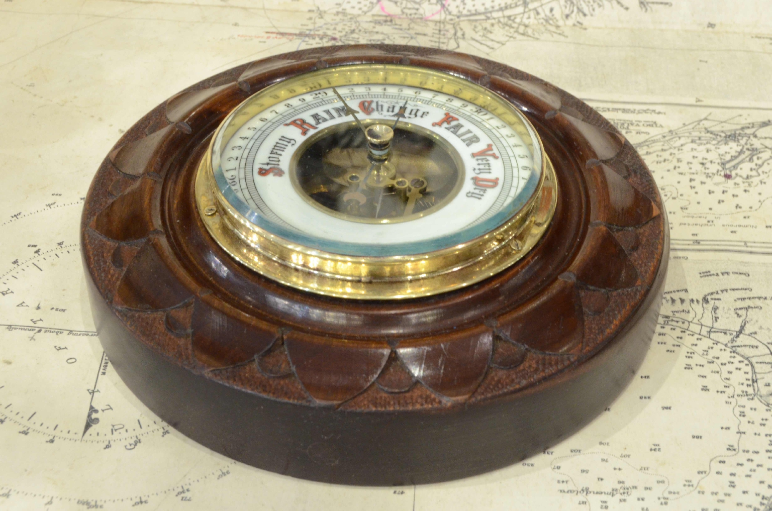 Antique barometers/7509-Aneroid Barometer