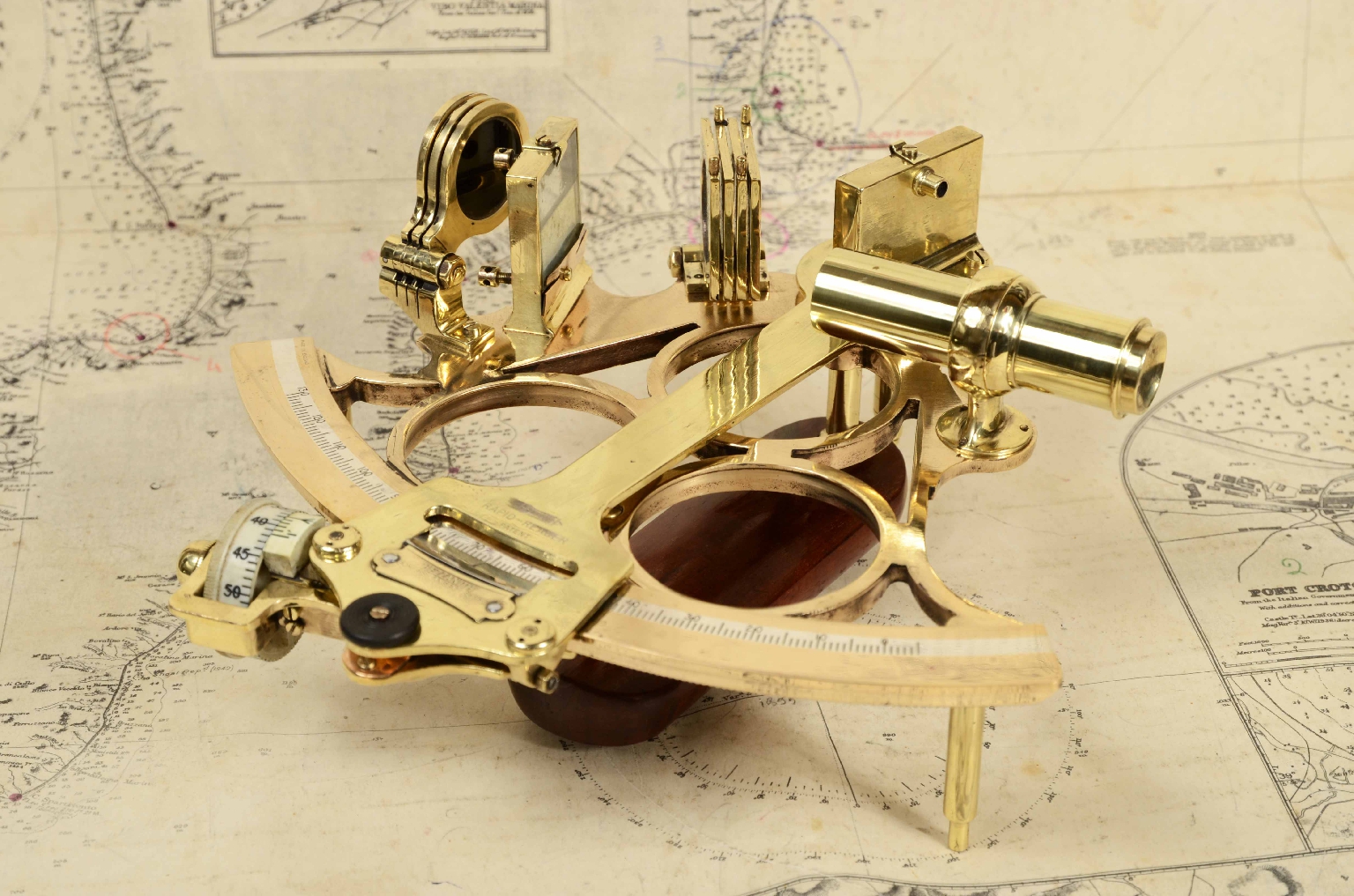 Nautical antiques/7620-Antique Sextant