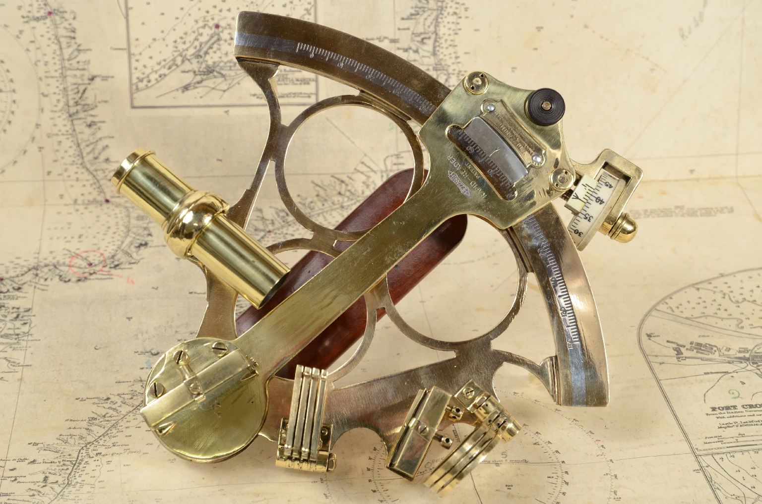 Nautical antiques/7620-Antique Sextant