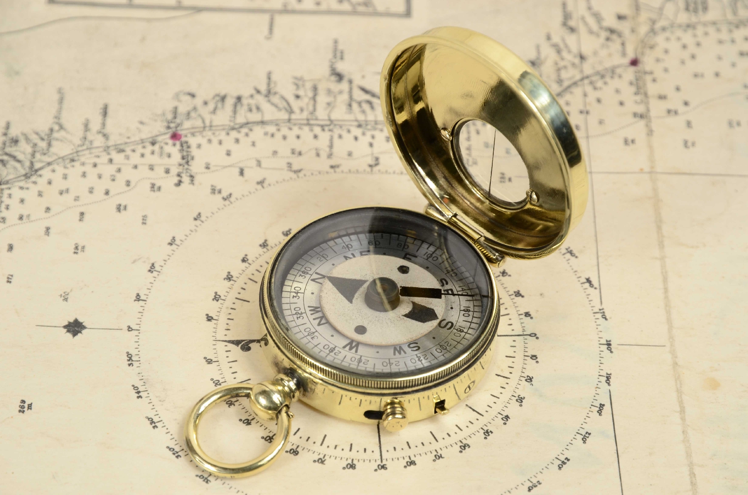 Antique compasses/7774-POcket Compass