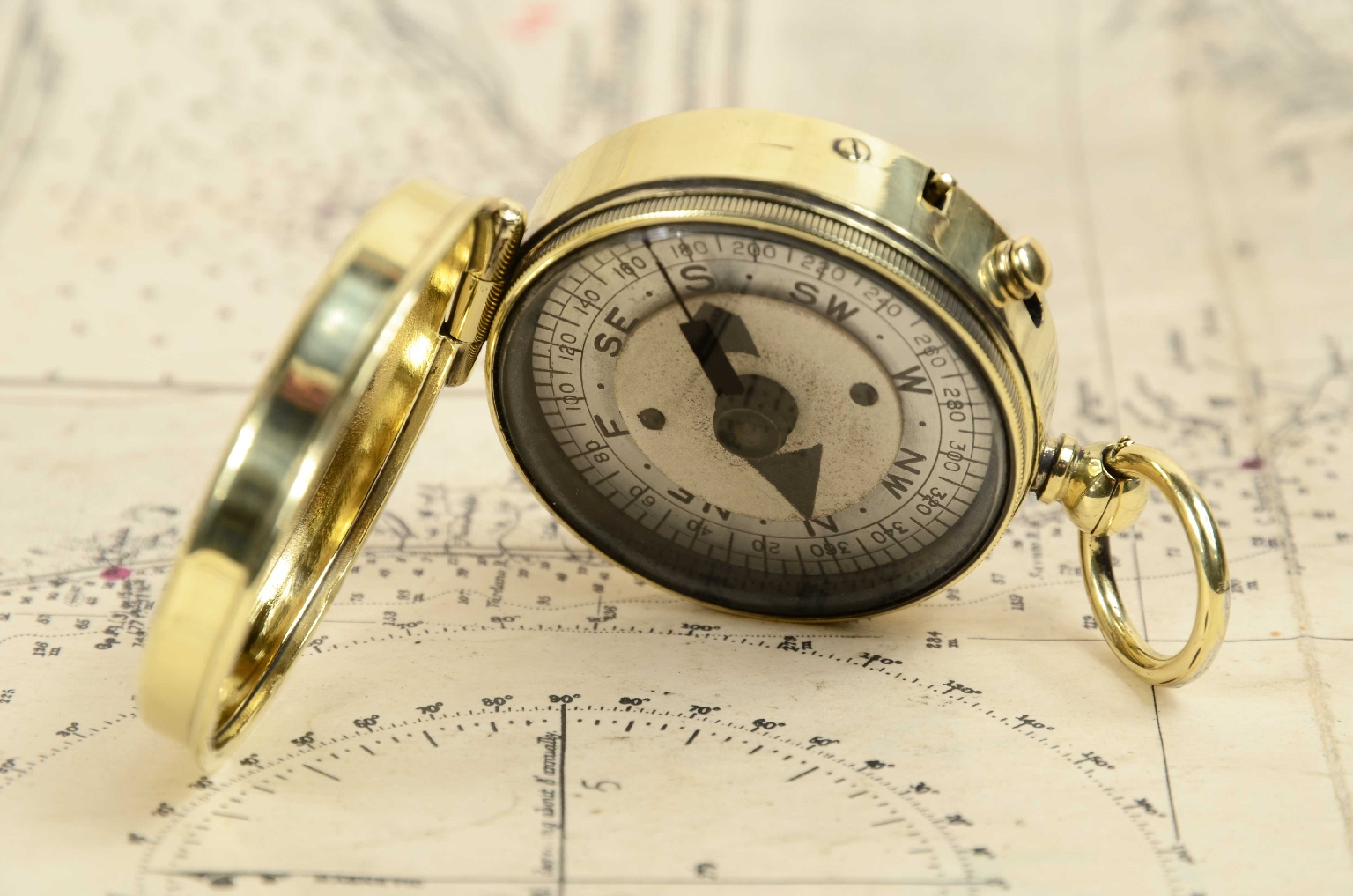Antique compasses/7774-POcket Compass