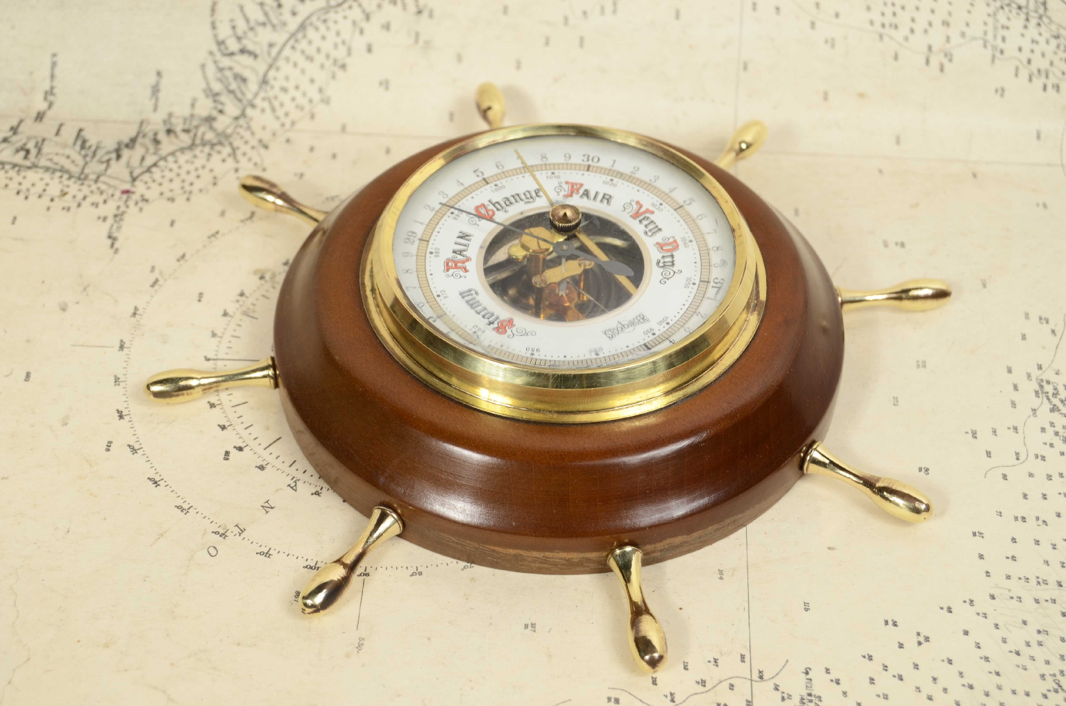 e-Shop/Antique barometers/Code 7784a Aneroid Barometer